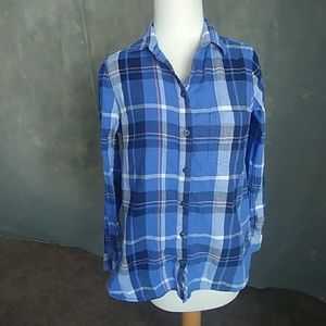 Old Navy Plaid Flannel Long Sleeve Shirt